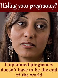 Hiding your pregnancy - an unplanned pregnancy doesn’t have to be the end of the world